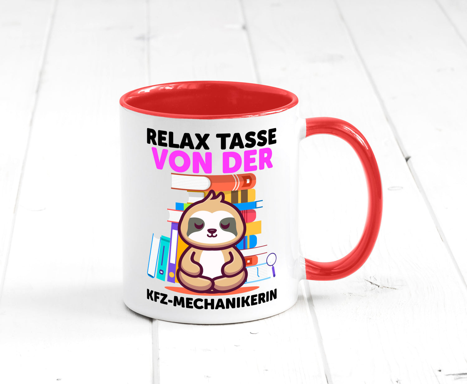 Relax Tasse: KFZ-Mechanikerin | Mechaniker KFZ Humor Geschenkidee Tasse