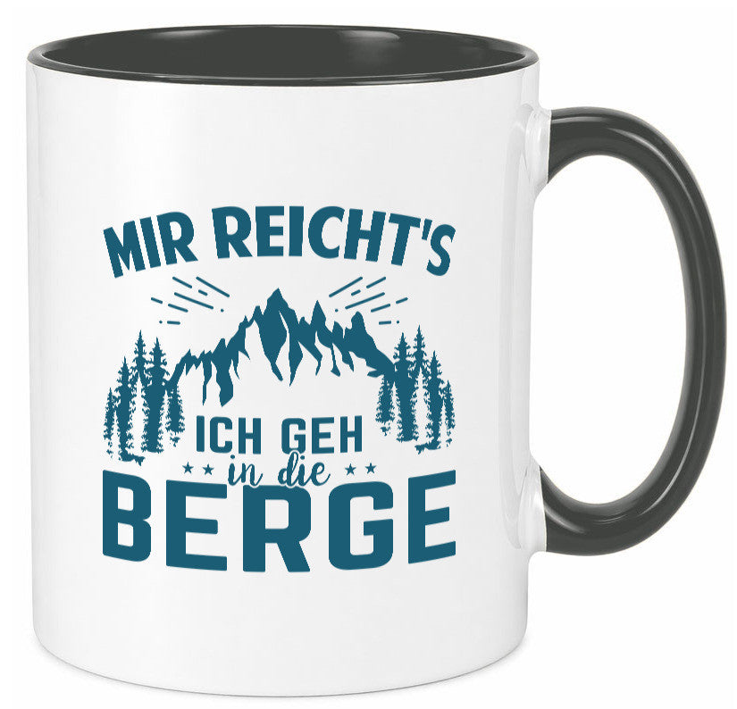 Ich geh in die Berge | Bäume lustig Humor Geschenkidee Geschenk Tasse