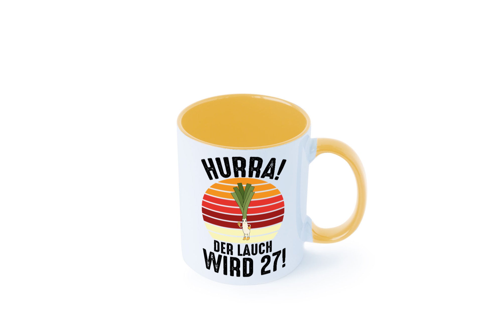 Hurra der lauch wird 27 | 27. Geburtstag Ehrentag Humor Geschenkidee Tasse