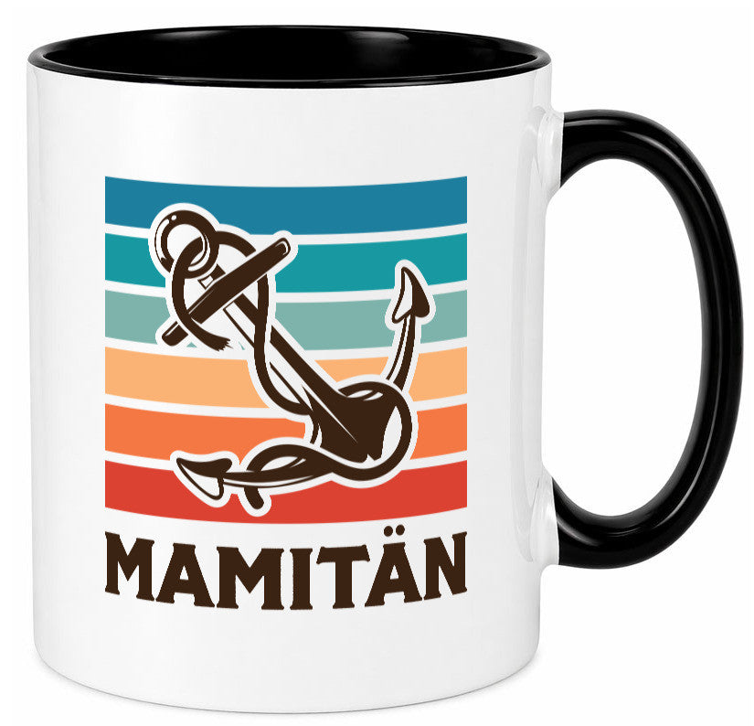 Mamitän | Schiff Boot Amker Muttertag Geschenk Familie Geschenkidee lustiger Tasse