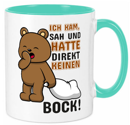 Direkt keinen Bock! | Büro Faultier Morgenmuffel Geschenk Arbeit Kollegen