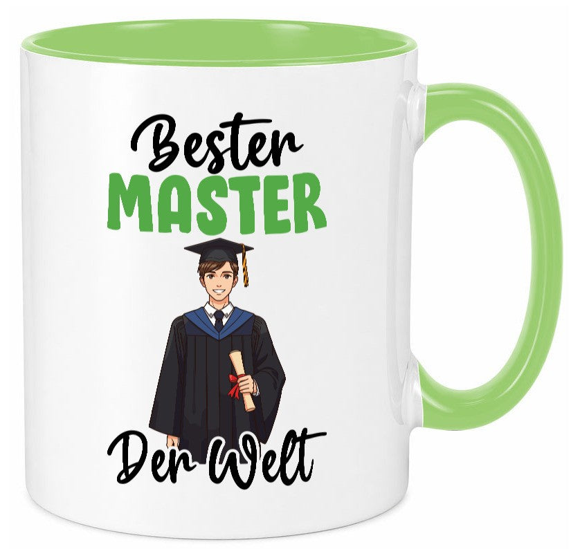 Bester Master | Universität Student v2 lustig Humor Geschenkidee Geschenk Tasse