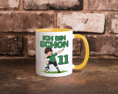 11. Geburtstag | 11 Jahre Fußballer Geschenkidee Humor Tasse