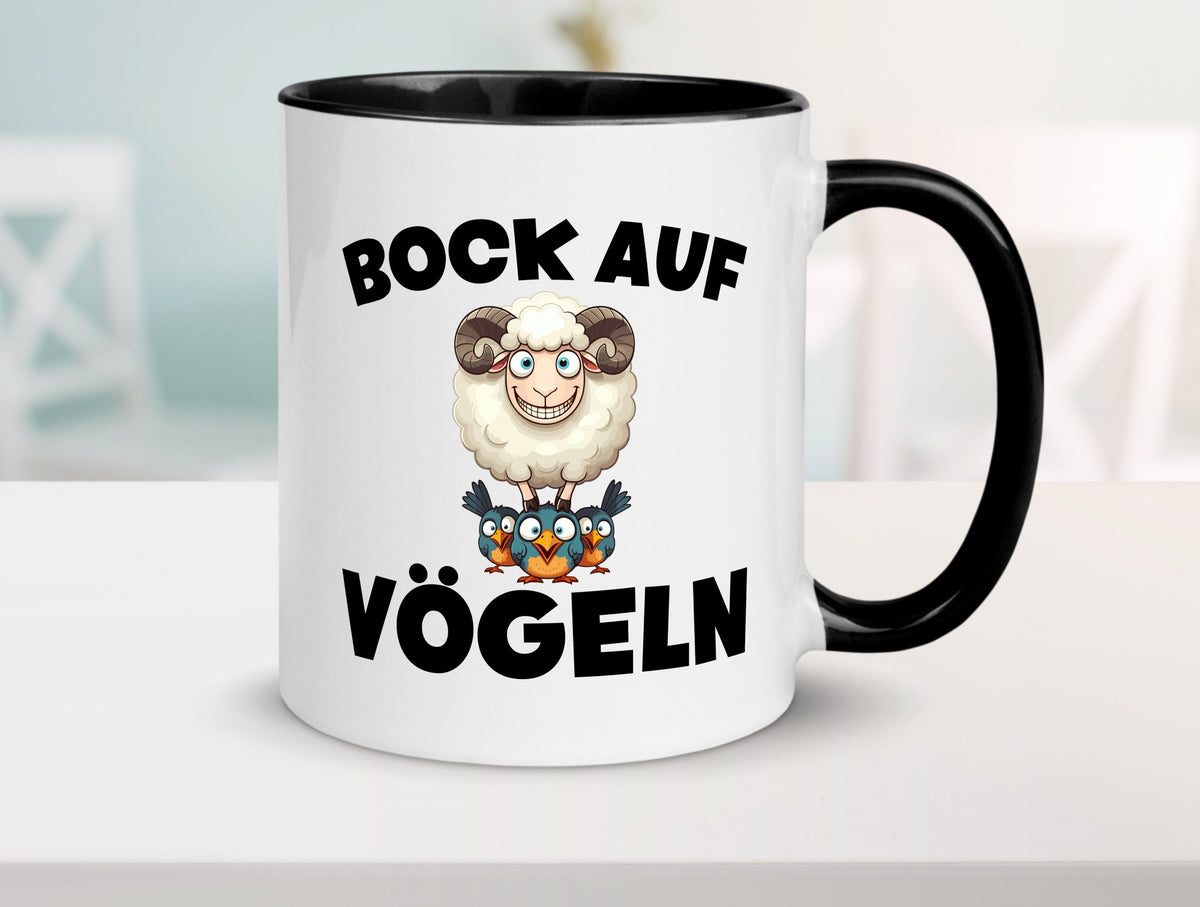 Bock auf Vögeln | Vögel Lustig v2 Humor Geschenkidee Geschenk Tasse