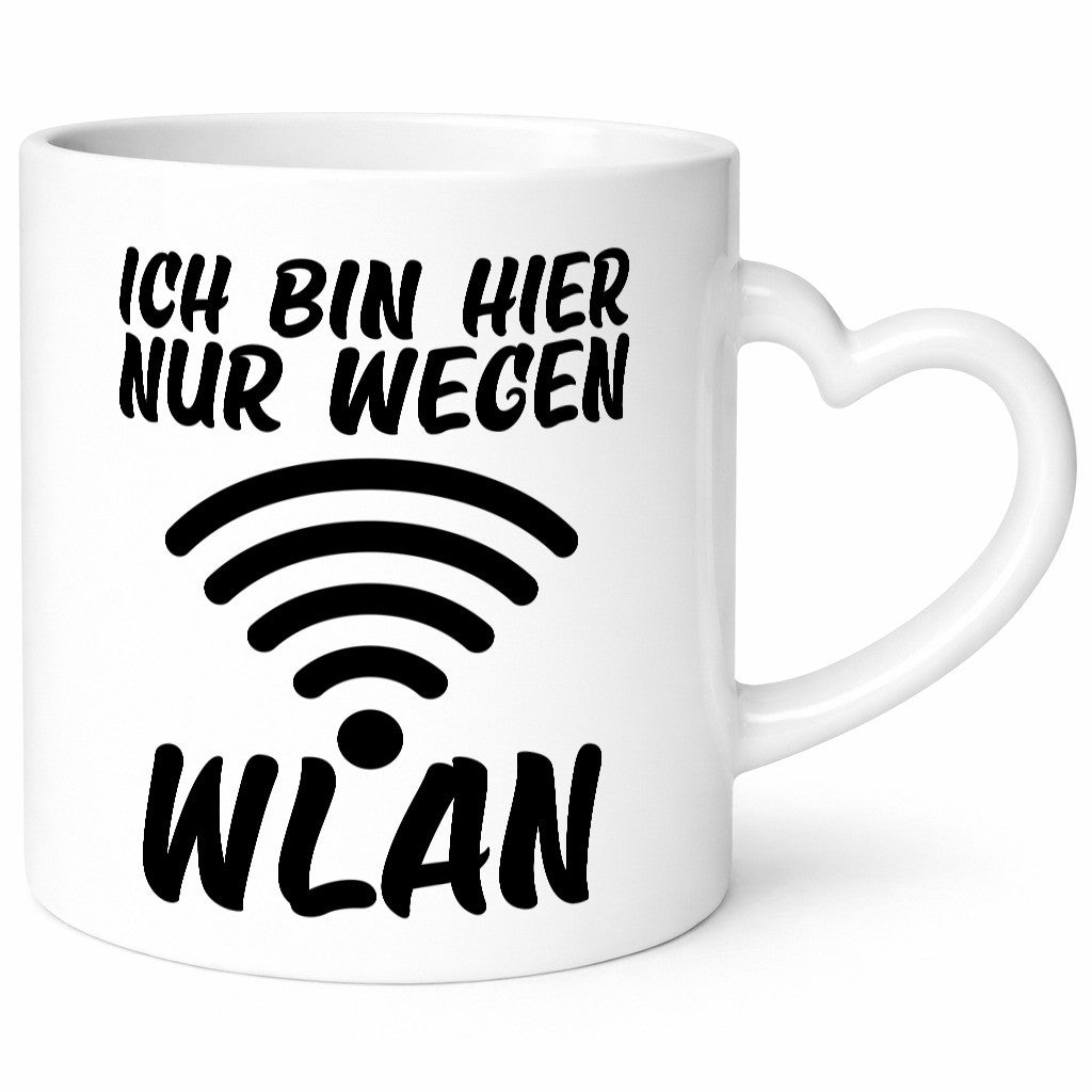 Ich bin hier wegen WLAN | Computer Nerd lustiger Spruch Humor Geschenkidee Tasse