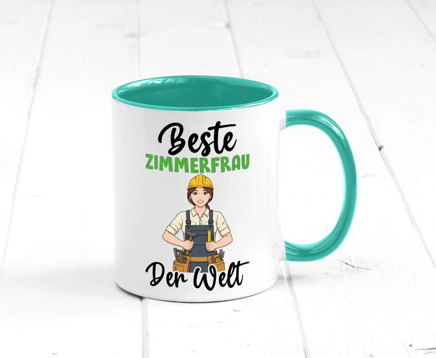 Beste Zimmerfrau| Holzbau | Handwerkerin v2 Geschenk Humor Geschenkidee