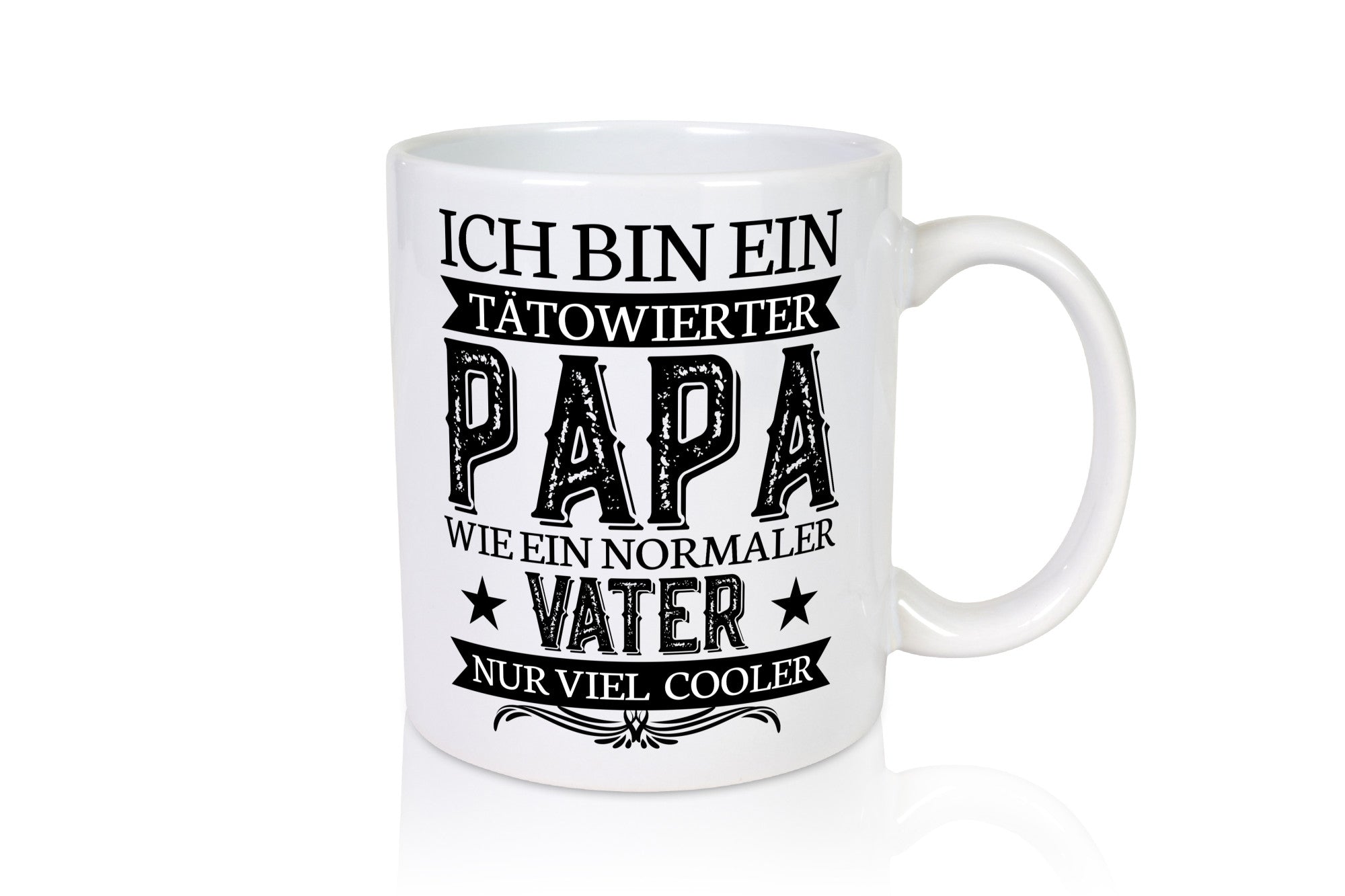 Tätowierter Papa | Cooler Vater Tasse Vatertag Geschenkidee Familie Humor
