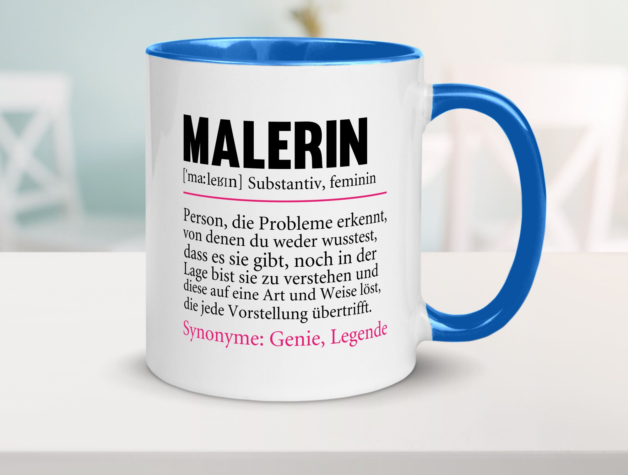 Malerin | Spruch Beruf lustig Malerinnen Humor Arbeit Kollegen Büro