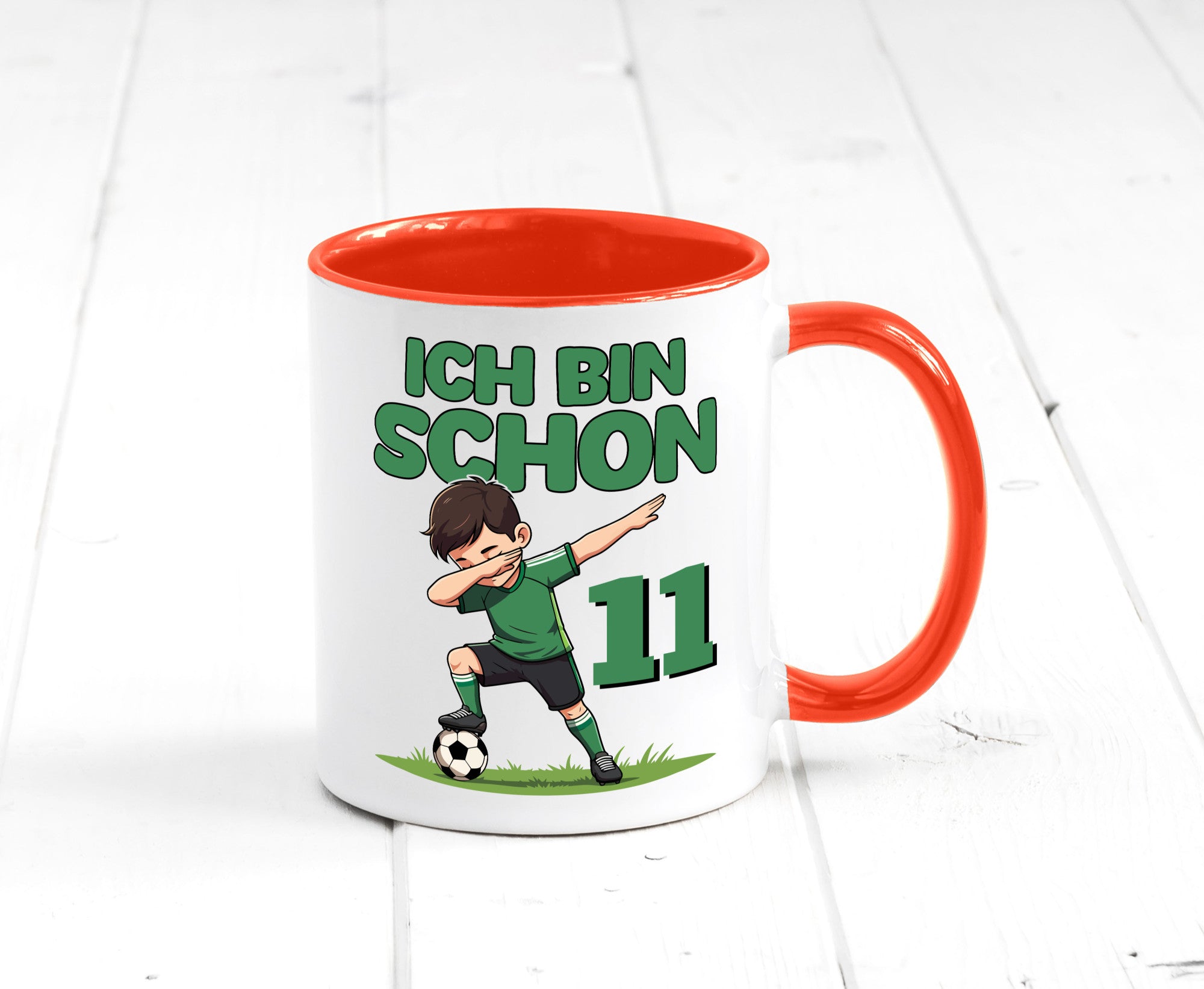 11. Geburtstag | 11 Jahre Fußballer Geschenkidee Humor Tasse