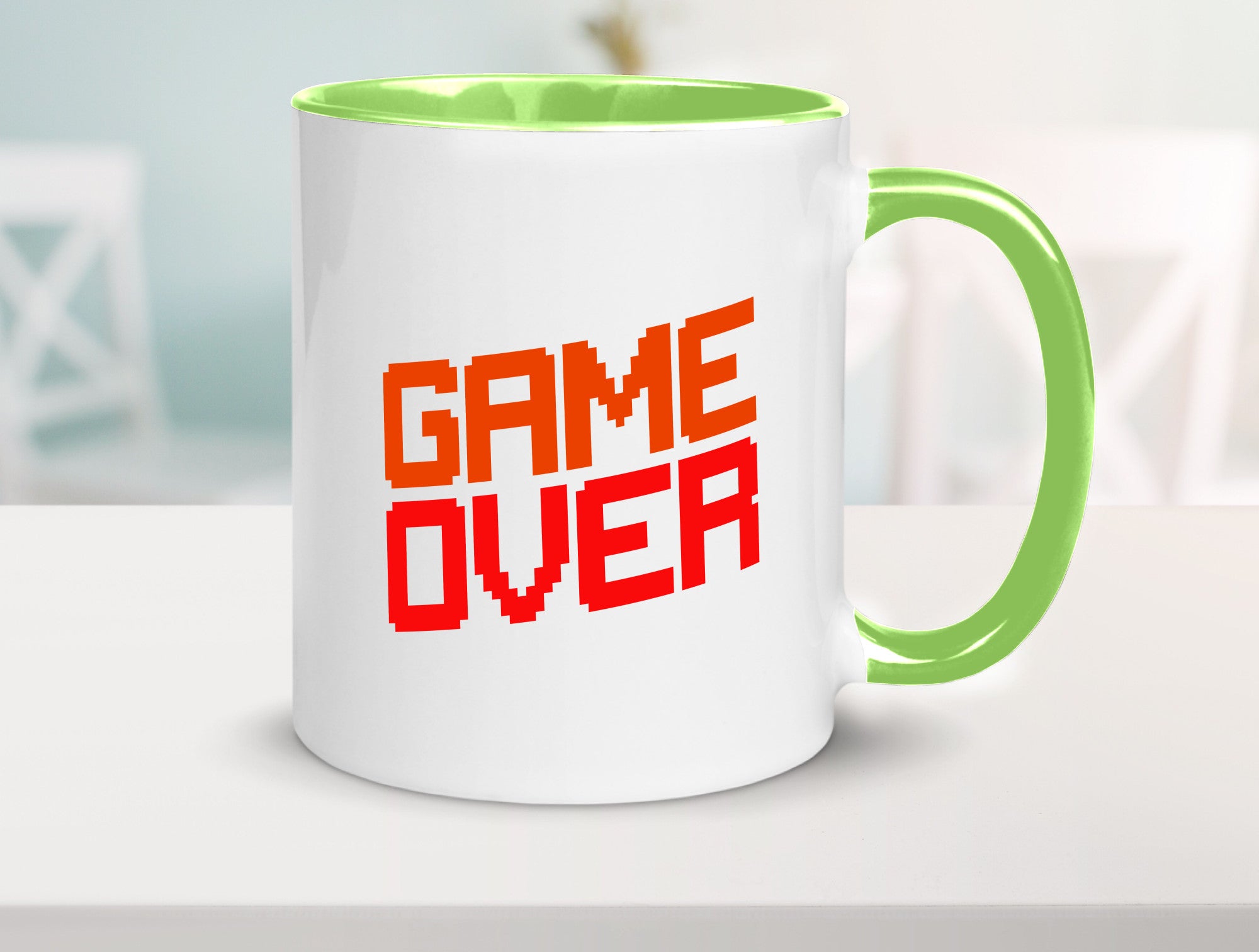 Game Over | Gamer Zocker Retro PC Nerd Pixel Geschenkidee Humor Tasse