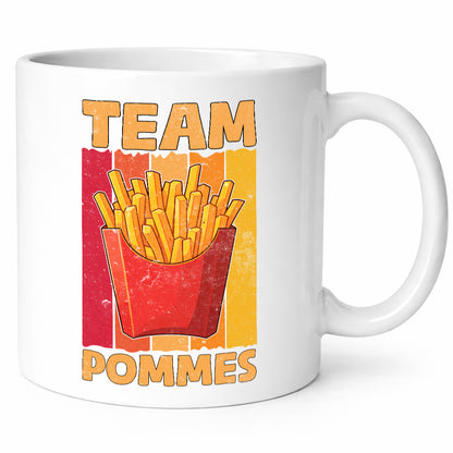 Team Pommes | Frites Liebhaber Humor Geschenkidee Tasse