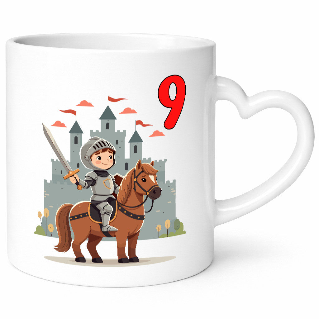 9. Geburtstag | 9 Jahre Ritter Junge Schloss Geschenkidee Humor Tasse