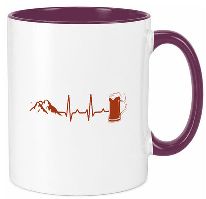 Berge und Bier | Wandern Wanderer Biertrinken Geschenkidee Humor Tasse