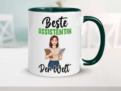 Beste Assistentin | Assistenz Hilfskraft v2 Geschenkidee Humor Tasse
