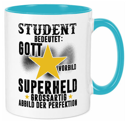 Bedeutung von Student | Universität Uni Studium Geschenkidee Humor Tasse