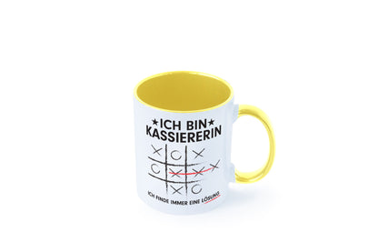 Löse Probleme: Kassiererin Geschenkidee Humor Tasse