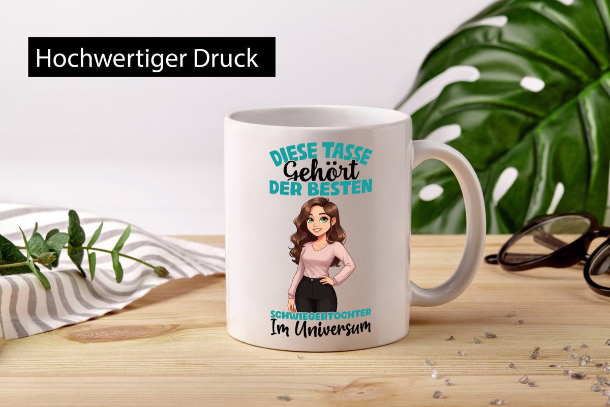 Im Universum: Schwiegertochter |Schwiegermutter Geschenkidee Familie Humor Tasse