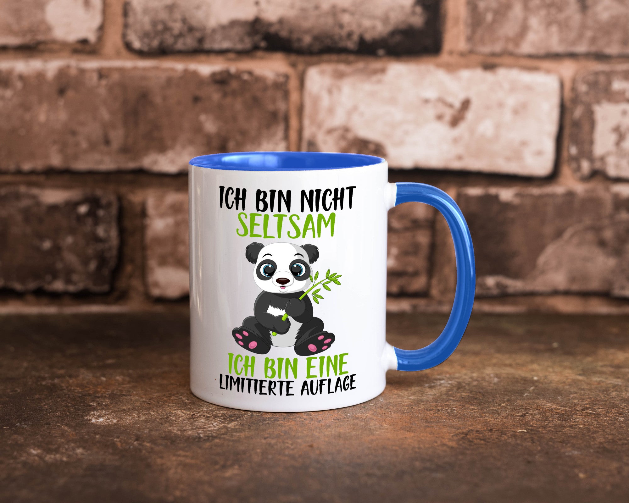 Ich bin nicht seltsam | süßer Pandabär lustiger Spruch Humor Geschenkidee Tasse