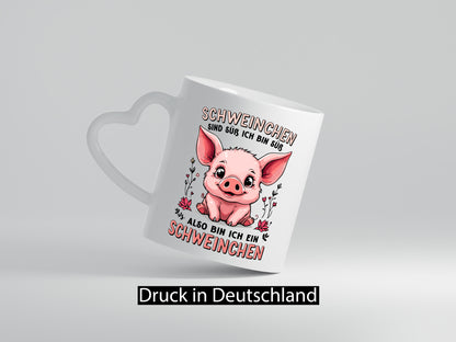 Ich bin ein Schweinchen | Schweine Bauer v2 Geschenkidee Humor Tasse
