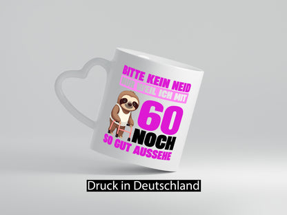 60. Geburtstag | Bitte kein neid Faultier 60 Jahre v2 Geschenk Geschenkidee