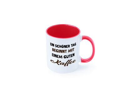 Ein Schöner Tag beginnt mit einem guten Kaffee Geschenk Humor Geschenkidee