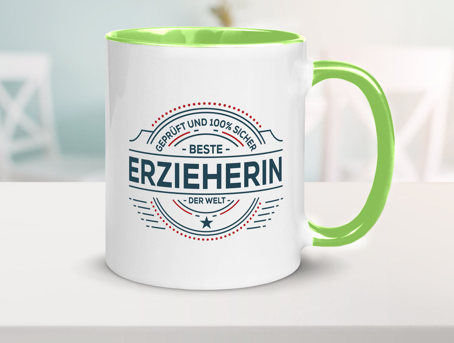 Geprüft und sicher: Erzieherin | Pädagogin Schule Geschenk Humor Geschenkidee