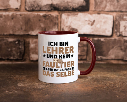 Ich bin kein Faultier: Lehrer | Schule Beruf Schüler Humor Arbeit Kollegen Büro