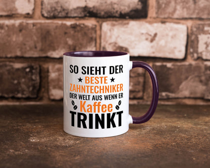 Kaffee trinkt: Zahntechniker | Zahnmedizin Geschenk Humor Geschenkidee lustiger