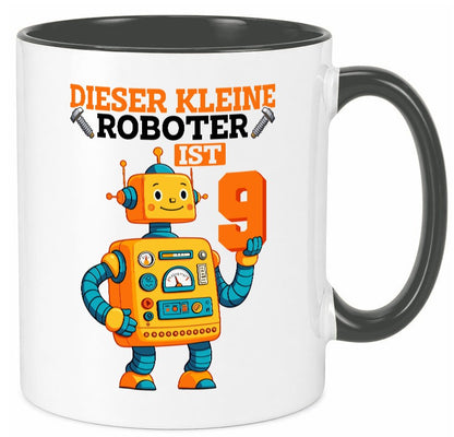 9. Geburtstag | 9 Jahre Roboter Junge lustig Geschenkidee Geschenk Tasse