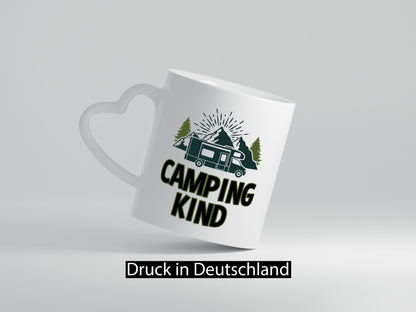 Camping kind | Wohnwagen Zelt lustiger Spruch Geschenk Humor Geschenkidee Tasse