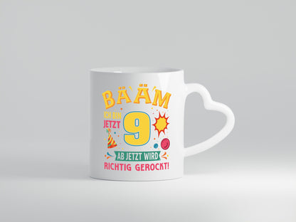 9. Geburtstag | 9 Jahre ab jetzt wird richtig gerockt Geschenk Geschenkidee