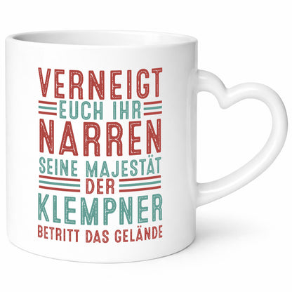 Verneigt euch: Klempner |klempnern lustig Humor Geschenkidee Geschenk Tasse