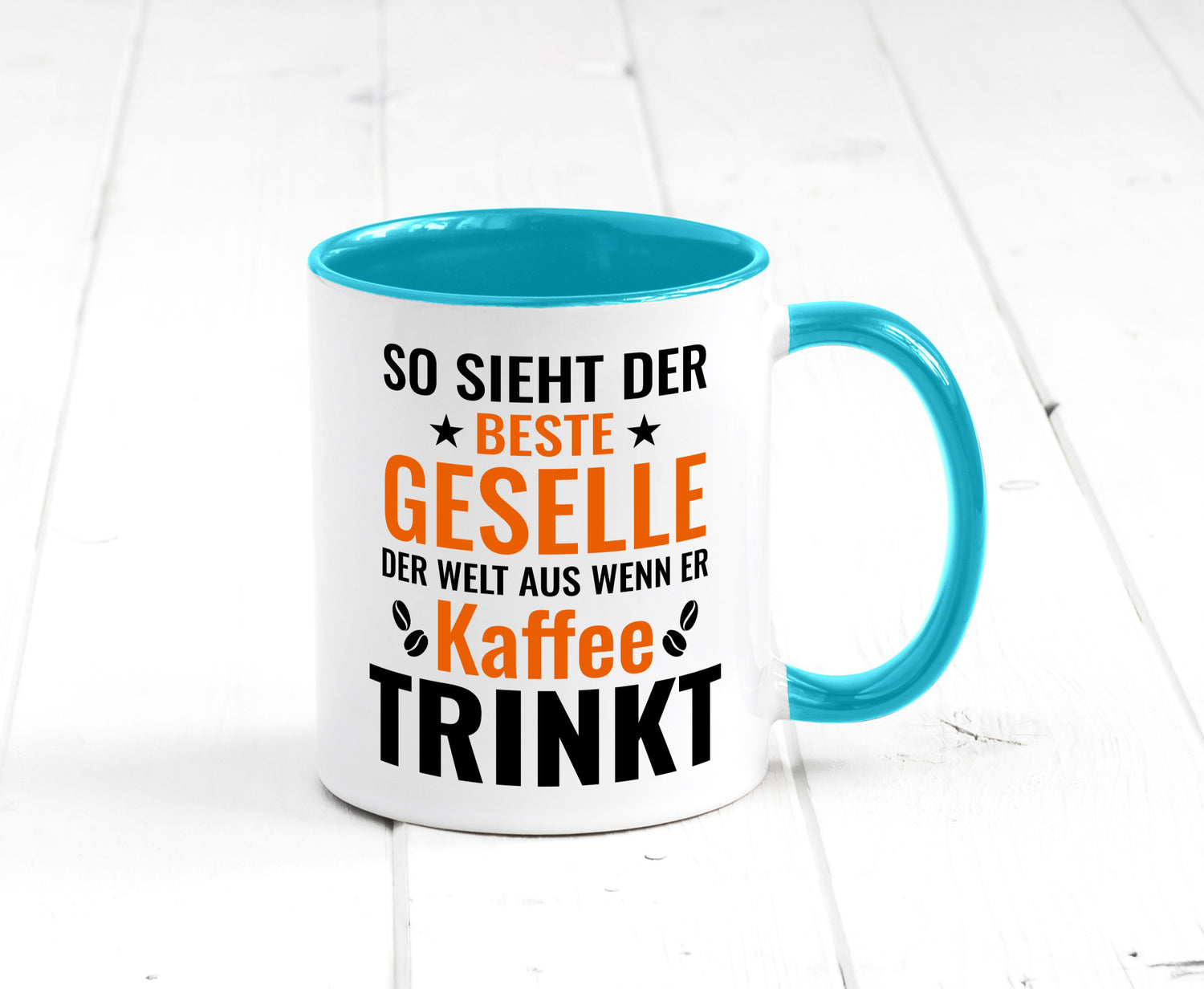 Kaffee trinkt: Geselle | Handwerker lustig Humor Geschenkidee Geschenk Tasse