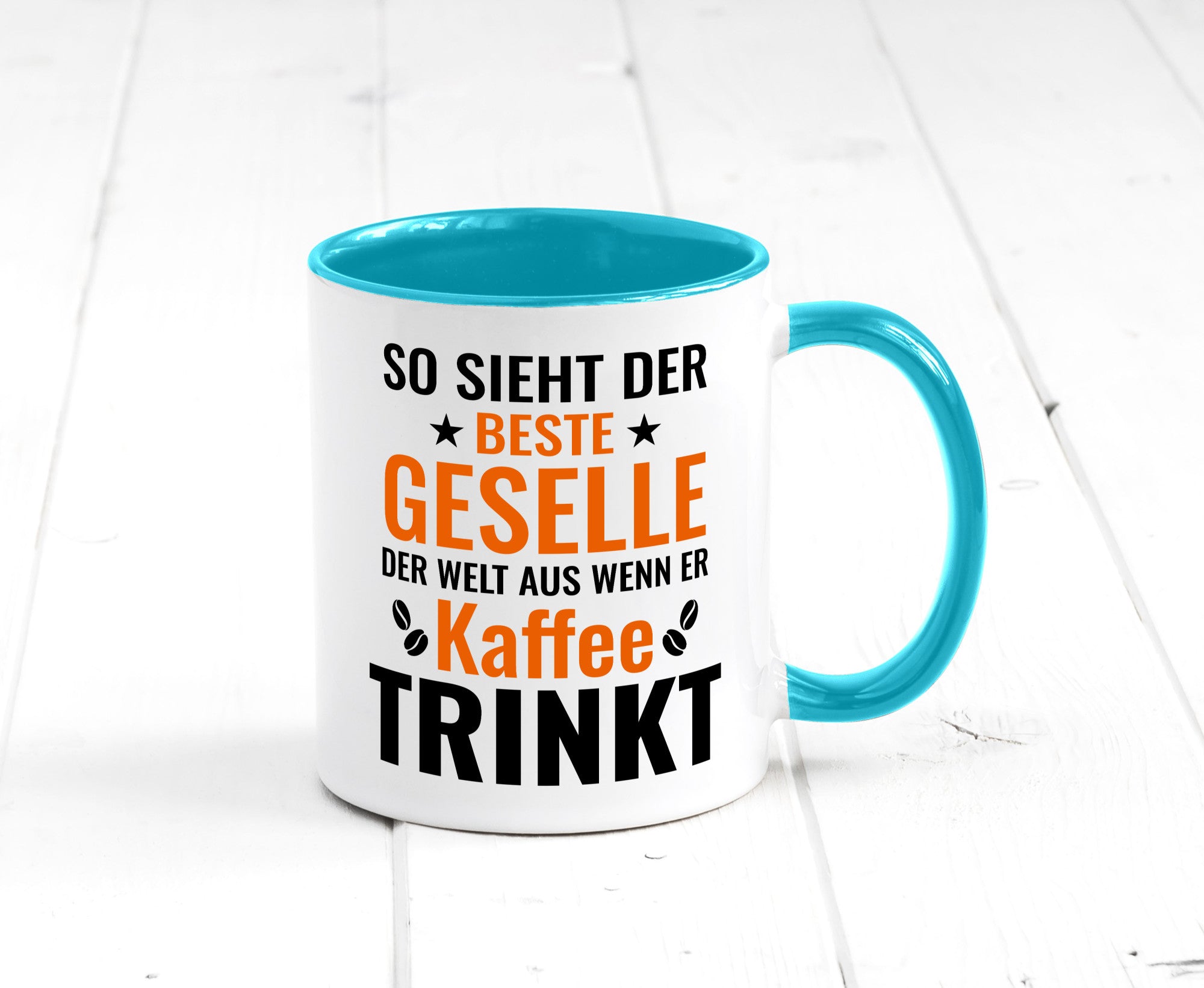 Kaffee trinkt: Geselle | Handwerker lustig Humor Geschenkidee Geschenk Tasse