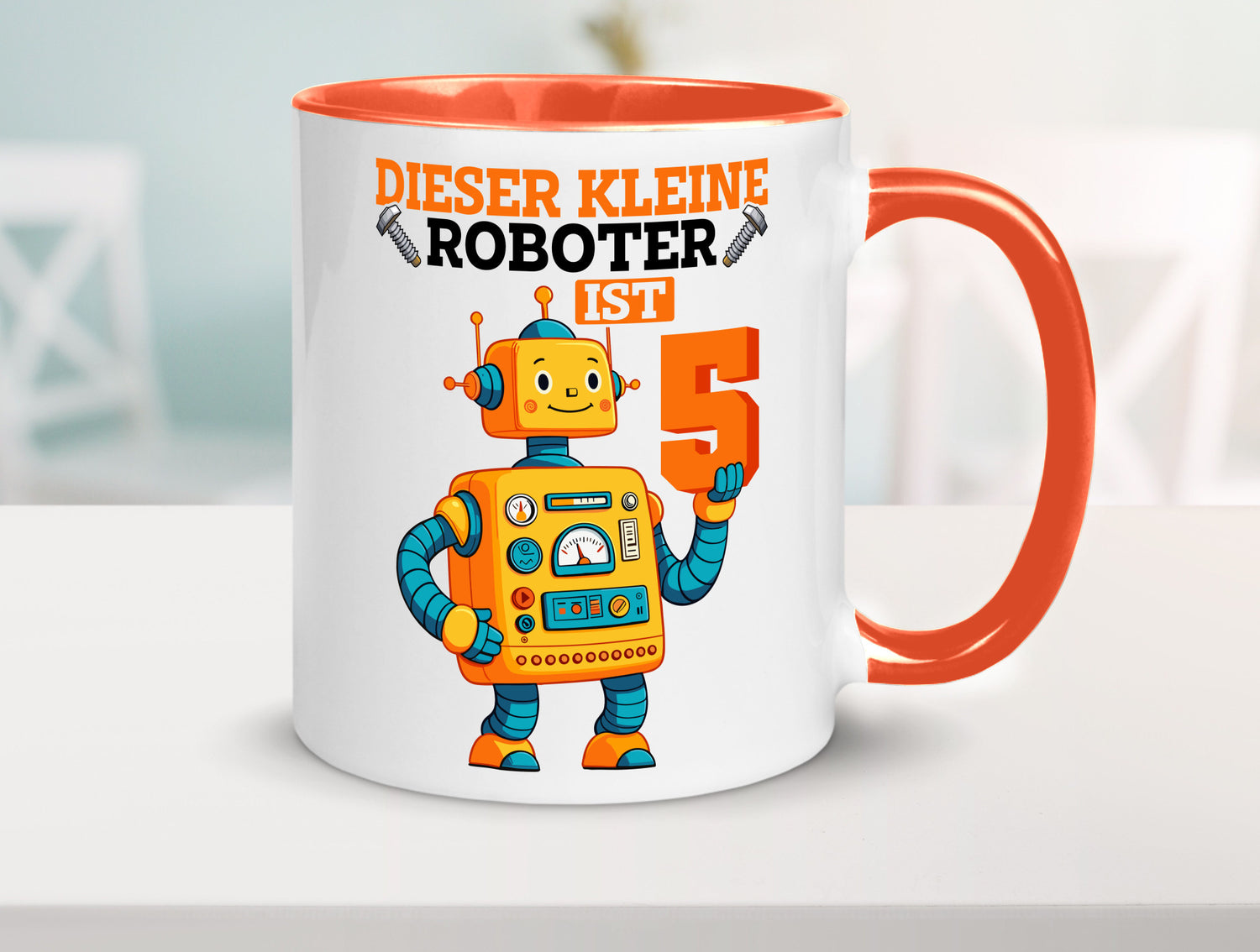5. Geburtstag | 5 Jahre Roboter Junge lustiger Spruch Geschenk Geschenkidee