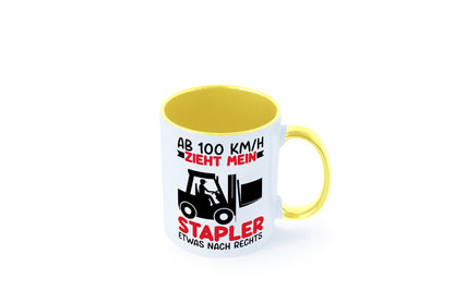 Stapler zieht nach Rechts | Staplerfahrer Arbeit Geschenkidee Kollegen Büro
