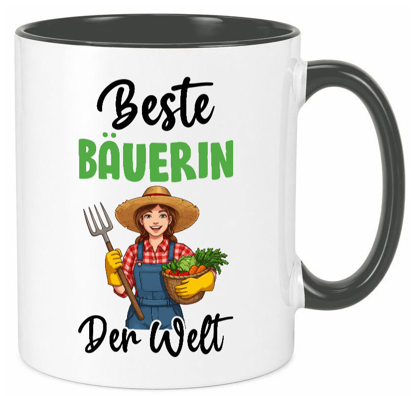 Beste Bäuerin | Bauernhof Landwirtschaft v2 Humor Geschenkidee Tasse