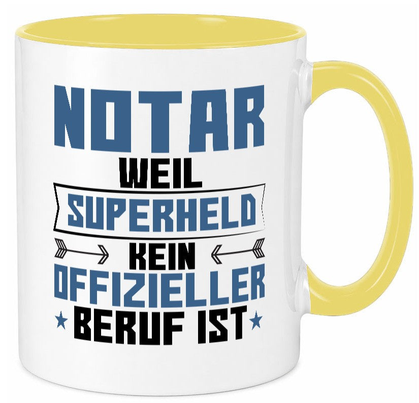 Superheld Notar | Jurist lustiger Spruch Geschenk Humor Geschenkidee Tasse