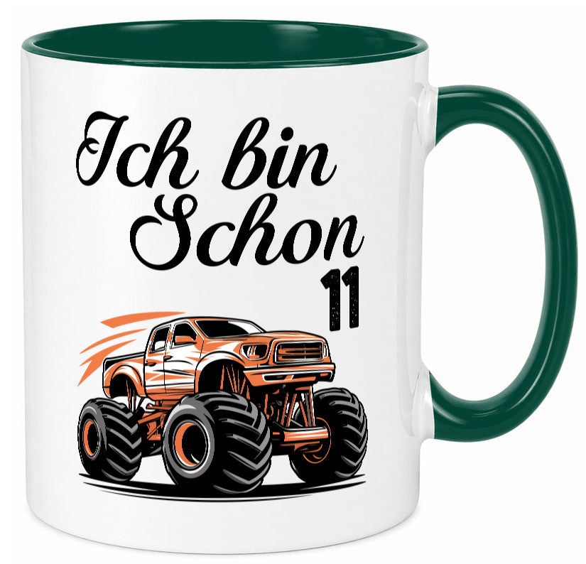 11. Geburtstag | Monster truck 11 Jahre lustiger Spruch Geschenk Geschenkidee