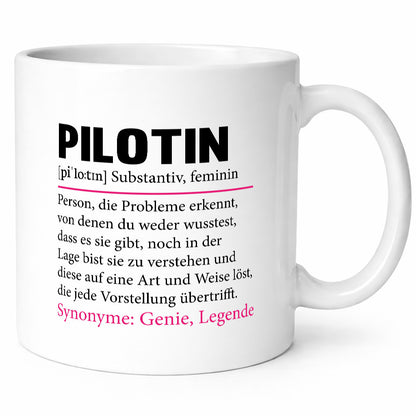 Pilotin | lustiger Spruch Beruf Definition Piloten Geschenk Arbeit Kollegen