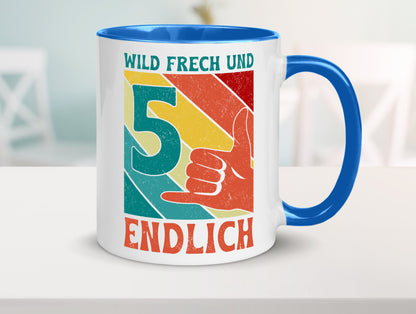 5. Geburtstag | 5 Jahre Wild und Frech Geschenk Geschenkidee lustiger Spruch