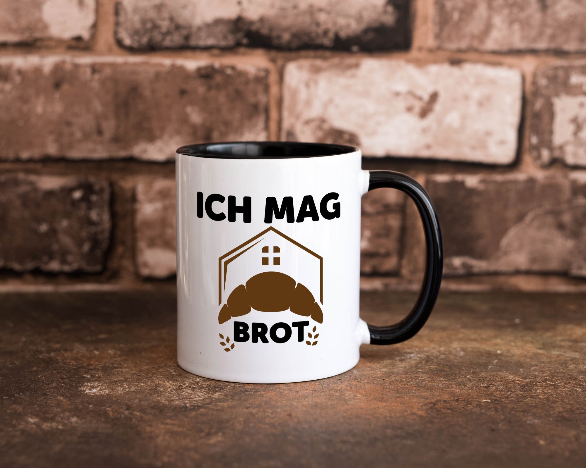 Ich mag Brot | Bäcker backen lustiger Spruch Geschenk Humor Geschenkidee Tasse