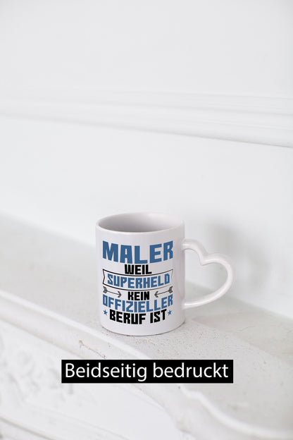 Superheld Maler | Malerei Geschenkidee Humor Tasse