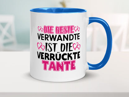 Verrückte Tante | Spruch Patentante Verwandtschaft lustiger Geschenk Humor