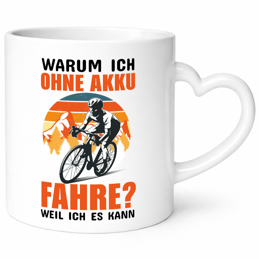 Ich fahre ohne Akku lustiger Spruch Geschenk Humor Geschenkidee Tasse