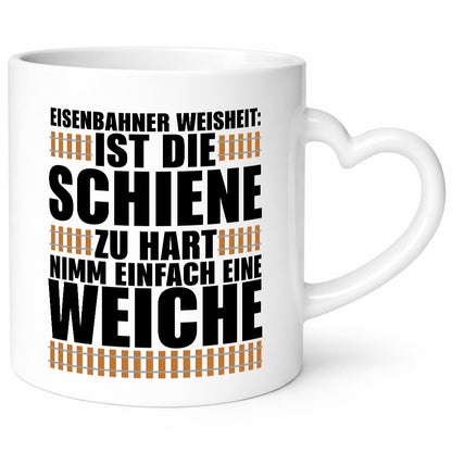 Eisenbahn Weisheit Geschenkidee Humor Tasse
