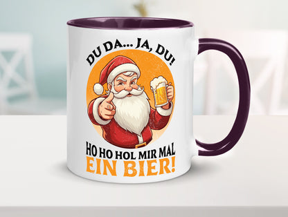 Hol mir mal ein Bier | Ugly Christmas Santa lustig Humor Geschenkidee Geschenk