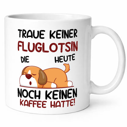 Traue keiner Fluglotsin | Flughafen Flugverkehr lustiger Spruch Geschenk Humor