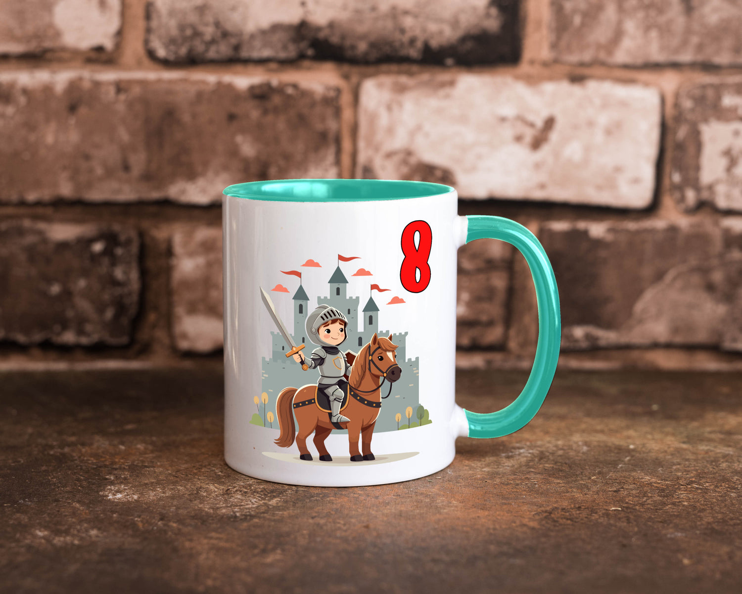 8. Geburtstag | 8 Jahre Ritter Junge Schloss Geschenk Geschenkidee lustiger