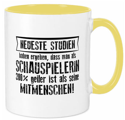 Neuste Studien: Schauspielerin | Theater Geschenkidee Humor Tasse